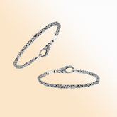 Sterling silver 3mm wheat chain bracelet – handcrafted Bali jewelry